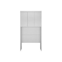 Armário Aéreo Modulado Ponte Solteiro Rizon c/ 3 Portas cor Branco - Novo Horizonte