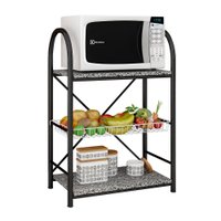 Balcão Fruteira para Cozinha Iris Preto - Pallazio