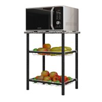 Balcão Fruteira para Cozinha Cristina Preto - Pallazio