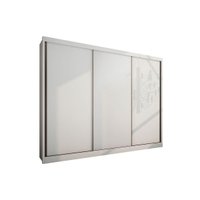 Guarda Roupa Solteiro 3 Portas e 6 Gavetas Diamond/Londres Branco - Novo Horizonte