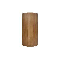 Guarda Roupa Modulado Closet de Canto Oblíquo Rizon 1 Porta e 2 s cor Cumaru - Novo Horizonte