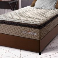 Conjunto Cama Box Espuma Atlanta Bege Solteiro 88x188x62
