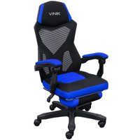 Cadeira Gamer Vinik Rocket, Ajuste de Altura, Inclinação, Preta com Azul, 120Kg - CGR10PAZ