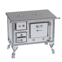 Fogao A Lenha GII N 1 Branco Buque Sem Tampa Saída Direita