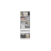 Guarda-Roupa Sem Portas Closet Kappesberg Adapt Branco 80cm