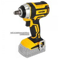 Chave de Impacto Bateria Intercambiável 18V Encaixe de 1/2