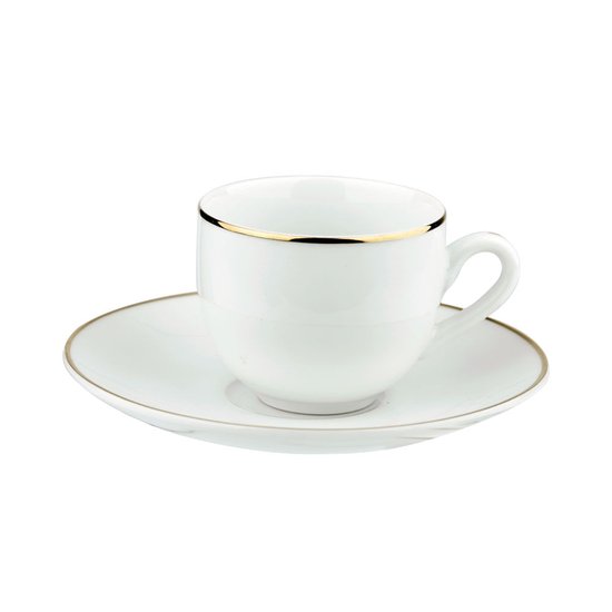 Xícara de Chá Porcelana Legacy Gold 220ml L’Hermitage Branca