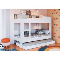 Treliche San Diego Solteiro com Estante 90 Art In Móveis