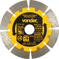Disco de corte diamantado 121 mm segmentado V3 VONDER