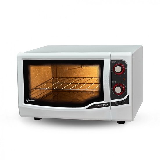 Forno Elétrico 220V Fischer Gourmet Grill 44L Branco