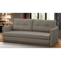 Sofá Cama 2 lugares 1,50m Luisa Suede Capuccino Adonai Estofados