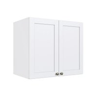 Armário Aéreo 100% MDF Branco 2 Portas Estilo Americano