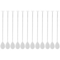 12 Colheres Bailarinas Inox 26cm Bebidas Coquetel Drinks Sucos Prata Tress Lyor