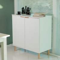 Aparador Buffet Ditália 2 Portas R-632 cor:branco