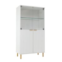 Cristaleira Ditália 4 Portas E-964 cor:branco