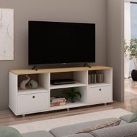 Rack para TV Genialflex Branco Encaixe Sem Ferramentas