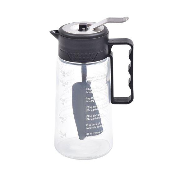 Molheira em Vidro para Saladas 500ml Kenya Preta