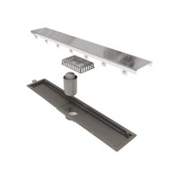 Ralo Linear Novii Sifonado 8892 50cm Saída Central com Tampa Inox Polida INOX POLIDO 8892