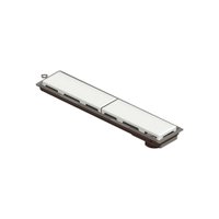 Ralo Linear Novii Seco 4219 50cm Saída na Extremidade com Tampa Branca BRANCA 4219