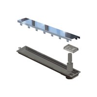 Ralo Linear Novii Sifonado 4225 50cm Saída na Extremidade com Tampa Inox Polida INOX POLIDO 4225