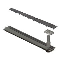 Ralo Linear Novii Sifonado 6087 75cm Saída na Extremidade com Tampa Oculta OCULTA 6087