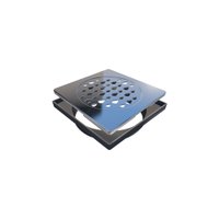 Grelha para Ralo Linear Novii Quadrada 5204 15x15 Aço Inox INOX 5204