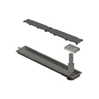 Ralo Linear Novii Sifonado 6086 50cm Saída na Extremidade com Tampa Oculta OCULTA 6086