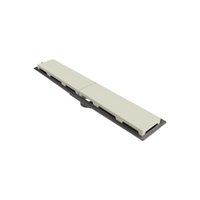 Ralo Linear Novii Sifonado 8890 50cm Saída Central com Tampa Bege BEGE 8890