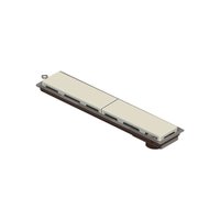 Ralo Linear Novii Sifonado 4222 50cm Saída na Extremidade com Tampa Bege BEGE 4222