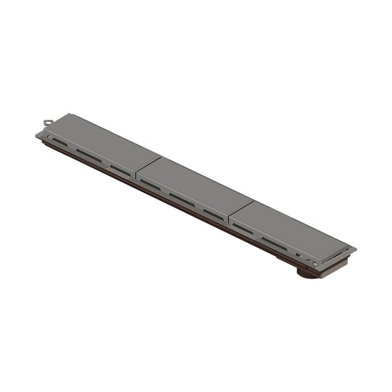 Ralo Linear Novii Sifonado 4234 75cm Saída na Extremidade com Tampa Cinza CINZA 4234