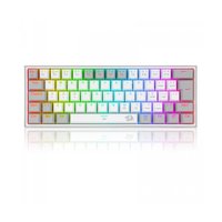 Teclado Mecânico K617-RGB-WG Fizz RGB Branco/Cinza Redragon