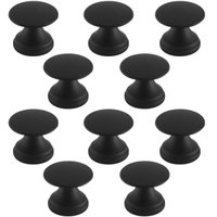 Conjunto de 10 Puxadores 199 Tucson Ponto Preto Fosco Para M