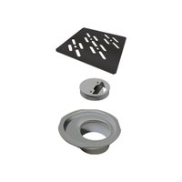 Grelha Para Ralo Linear Elleve Quadrada 5565 10X10 Grafite