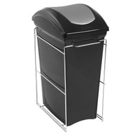 Lixeira Aramada Deslizante Simples 15L Aço Inox com Corrediç