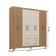 Guarda-Roupa Casal Itapema 8 Portas 4 Gavetas Canelato/Natura - Atualle Móveis