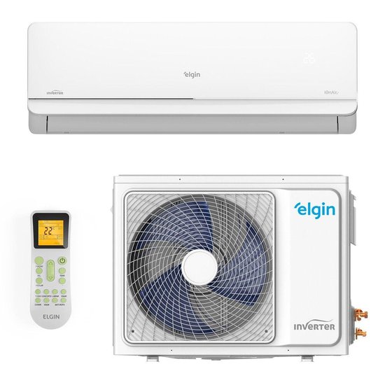 Ar-Condicionado Split Inverter 12000 BTUs Elgin Eco Star High Wall Só Frio 45HSFI12C1IA/45HSFE12C1NA 110V