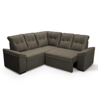 Sofá Canto London Tabaco Suede Velut - King House