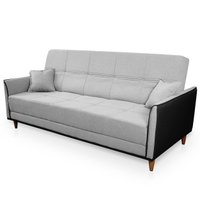 Sofá Cama Sérvia 2,00m Cinza Bouclê - King House