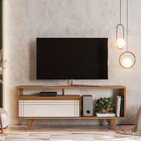 Rack para TV até 60 Polegadas 1 Porta 163cm Denver Notável Freijó/Off-White