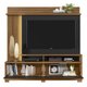 Estante Home Para TV até 60 Polegadas 183cm 2 Portas Atenas Notável Freijó/Preto