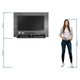 Painel para TV até 49 Polegadas 2 Nichos Verona Notável Branco