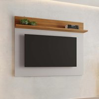 Painel para TV até 50 Polegadas Suíça Notável Off-White/Freijó