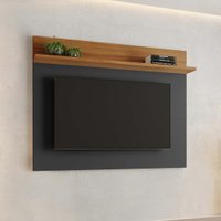 Painel para TV até 50 Polegadas Suíça Notável Preto/Freijó
