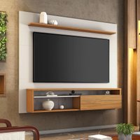 Painel para TV até 65 Polegadas 1 Porta 2 Nichos Ibiza Notável Off-White/Freijó