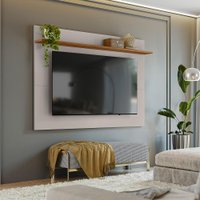 Painel para TV até 70 Polegadas 180cm Portugal Notável Off-White/Freijó