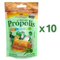 Bala com Própolis Mel Eucalipto e Mentol Kit com 10 - Prodapys