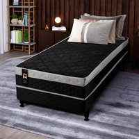 Conjugado Solteiro Dallas D28 Ortopédico 88x188x56 Preto