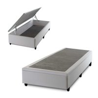Box Baú Branco Solteiro 96x203x45 - King House