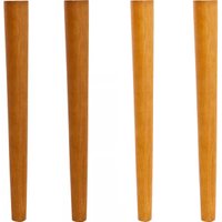 4 Pés Palitos 30cm Madeira Mel Poltrona Puff Rack Chapas de