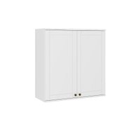 Armário Aéreo Milla MDF 2 Portas de Branco 80 cm Carraro